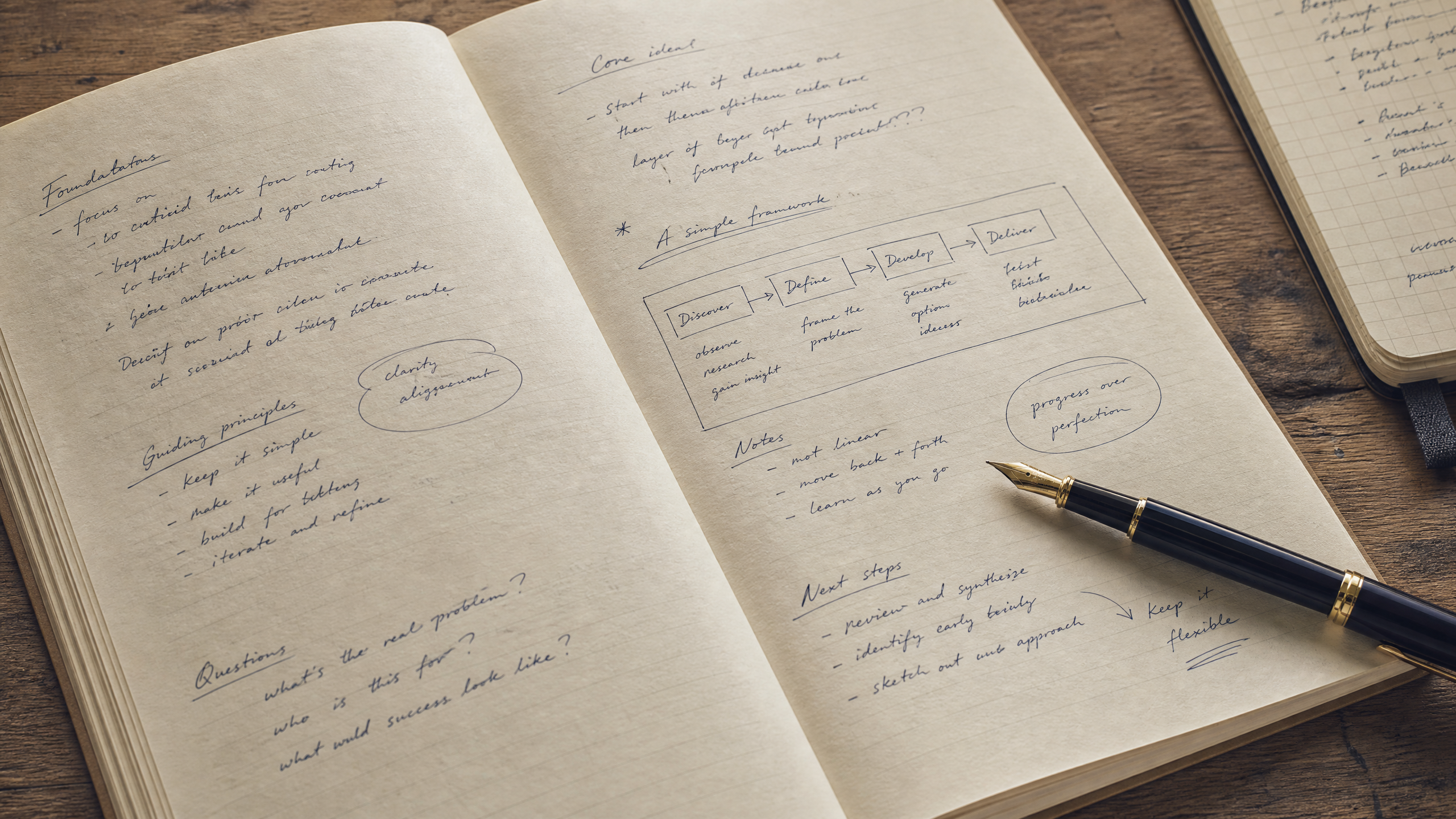 Workbook notes at a manufacturing client site